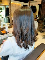 ヘアリゾート粋 ティガ 池袋店(tiga)&nbsp;巻き髪ロング/ブラウンベージュ