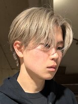 ヘアカロン 熊本本店(Hair CALON)&nbsp;メンズカットカラーブリーチミルクティーベージュ熊本下通