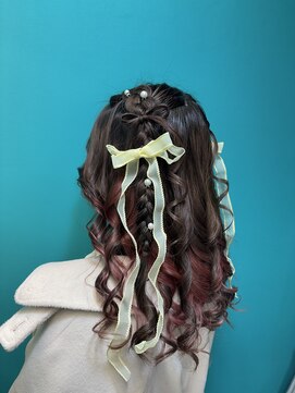 リエラ 新宿(RIERA) 髪りぼんクォーターツイン