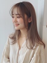 ユニ(Uni.)&nbsp;ミルクティー×エアリーミディ