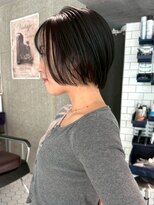 チャオ バイ ミチ(Chao by MICHI)&nbsp;【ChaoMICHI haruya】丸みボブ 顔周りカット ショートボブ 黒髪