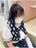 髪の毛リボンあみたらし