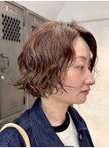 ショートボブパーマ/マッシュボブパーマ/外国人風パーマ
