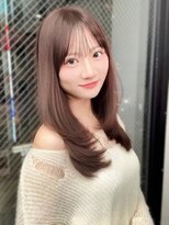 スターズ 柏(STARS)&nbsp;ブラウンベージュ レイヤーカット 顔周りカット 髪質改善 艶髪