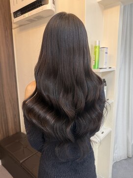 ナチュラルブラウン×韓国巻き