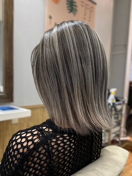 ペスカ 立川店(pesca) バレイヤージュ × ミディアム × pesca立川