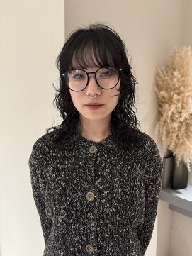 ノラギンザユー(NORA GINZA/U) レイヤーパーマレイヤーカット顔周りレイヤーくせ毛パーマ