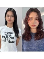 ピークアブー アヴェダ ギンザシックス(PEEK-A-BOO AVEDA GINZASIX)&nbsp;デジタルパーマレイヤーパーマ　ミディアムパーマ　オイルカラー