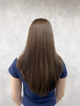 ミニム ヘアー(minim hair) 【minim×りの】ブリーチなし明るめベージュカラー
