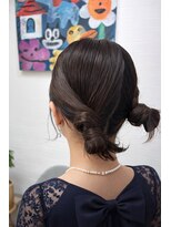 ラコヘアー(laco hair) タイトツインアレンジ
