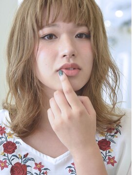 アドラーブル 長岡リップス旭岡店(adorable) ファストブリーチ×透明感★大人可愛いCカーブ