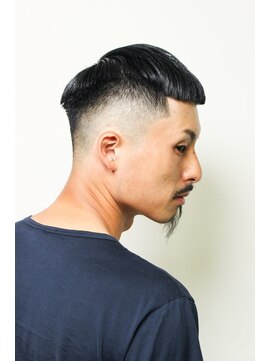 メリケンバーバーショップ フクオカ(MERICAN BARBERSHOP FUK) ソフトツーブロックフェザーマッシュくせ毛風パーマc6