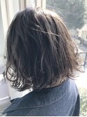 動きのある柔らかいボブ