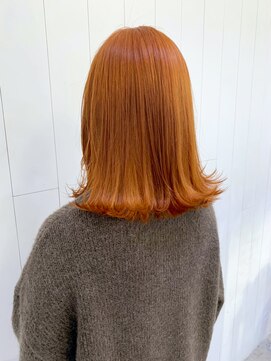 アイティー バイ アルバム 浦和店(IT by ALBUM) オレンジカラー_ホワイトアッシュエアリーミディ_ba312572