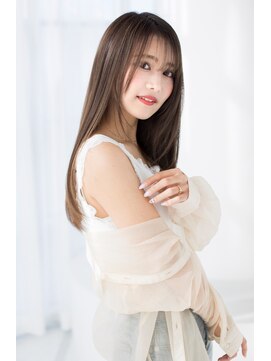 トティア 元町三宮(Totia) 【Totia元町・三宮】エアーストレート×ミルクティーブラウン