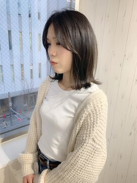 エフバイラブランシュ 大宮東口店(ef by La Blanche) 大宮/ショコラベージュ/ボブルフ/カール/ベビーバング