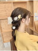 ヘアセット　卒業式アレンジ　成人式アレンジ
