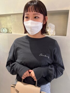 リィベ(Liibe) guest snap #ワイドバング#インナーカラー#外はねミニボブ