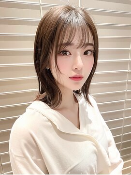 ネオリーブギンザ 銀座店(Neolive GINZA) 外ハネボブ×シースルーバング【銀座/髪質改善】