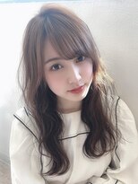 プラチナ(PLATINA)&nbsp;PLATINA上田の髪質改善ウェーブミルクティーグレージュセミディ