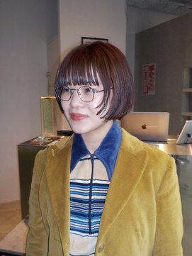 イキ(ikiii) 【hana】ミニボブ/前上がりbob/ ボブ/暖色カラー