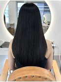 ストレート 髪質改善 艶トリートメント 透明感カラー 美髪