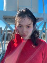 ヴァージ(Verge)&nbsp;レイヤーカット/ウェーブパーマ/前髪/こなれミディ[代官山駅]