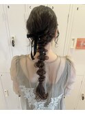 編みおろし/ヘアセット/結婚式お呼ばれ
