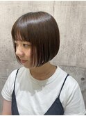 【福岡新宮】小顔を叶えるサラツヤショートボブ 20代 30代 40代