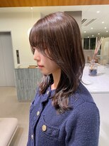 ローレンアオ(LOREN AO)&nbsp;ラベンダーベージュ/ブラウン/レイヤーロング/イルミナカラー