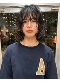 レイヤー束感ニュアンスゆるめプードルパーマ