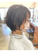 ３０代４０代５０代☆スタイリングが簡単☆パーマくびれショート