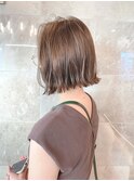 前髪なし外ハネボブ×メルティカラー×似合わせカット[横浜駅]