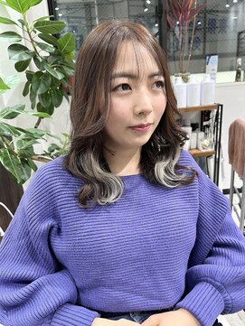 ベルヘアーデザイン 堺東(Belle hair Design) イヤリングカラー/インナーカラー/くびれヘア/レイヤー/堺東