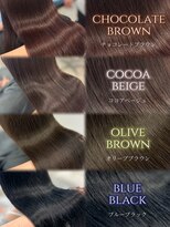 アイシー 表参道(ICY)&nbsp;透明感ブリーチなしカラーオリーブブルーココアチョコレート