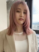 マーケット(MARKET)&nbsp;ピンクカラー×レイヤーカット