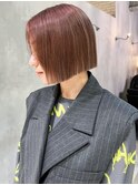 ボブミディアムショートくびれミディ外ハネボブ_ba501571