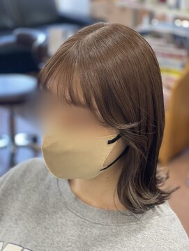 オリーブ 美容室 くびれカットミルクティー