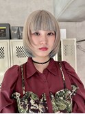 藤沢/ブリーチ/ダブルカラー/インナーカラー/レイヤーボブ/水色