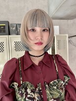 ハイプ(HYPE)&nbsp;藤沢/ブリーチ/ダブルカラー/インナーカラー/レイヤーボブ/水色