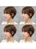 軽やか耳かけコンパクトボブ