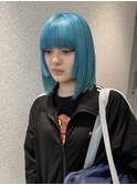 【KASUMI天神美容室】ミントカラー×ターコイズブルー