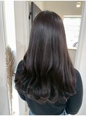 桑名ロングレイヤーカットハッシュカット透明感カラー重めロング