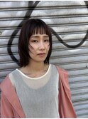 顔周りレイヤーボブ/外ハネボブ/小顔カット/前髪あり前髪なし/