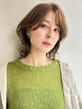 ブゾン(buZon) buzon ミディアムウルフ×シアベージュ