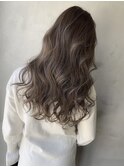 ハイライトを活かした透明感カラー
