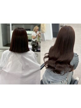 【シールエクステ40本9000円】エクステ×カラー同時施術可能♪［シールエクステ/大阪/梅田］