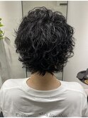スパイラルパーマ×外はね MIXパーマ