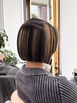 ロンドグロワール 大宮(Lond Gloire)&nbsp;くすみベージュ/太めハイライト/ボブ/髪質改善/小顔/大宮