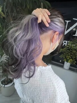 イエナ 渋谷(IENA) ホワイトブロンドカラー金髪クラゲヘアーラベンダー